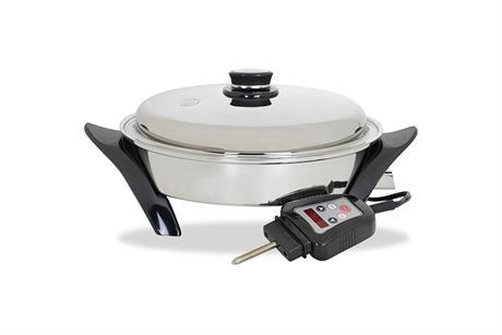 12 in. (30.5cm) Electric Oil Core Skillet with Cover